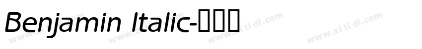 Benjamin Italic字体转换